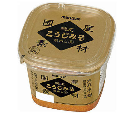 Marusan Ai Domestic Véritable Koji Miso Stocké De Soja Cru Sel De Riz 100% Ingrédients Domestiques 500g x 6 Pièces 