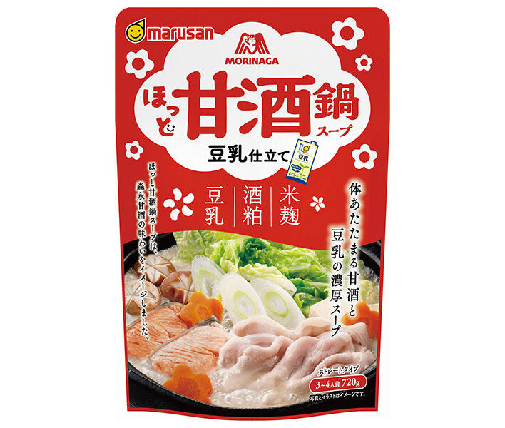 Marusan Ai Hot Amazake Hot Pot Soup Lait de soja 720 g x 8 sachets 