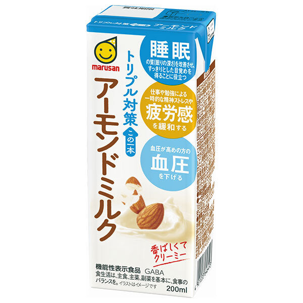 Marusan Eye Triple Countermeasure Almond Milk 200ml paper pack x 24 pieces [Shipped in Japan]