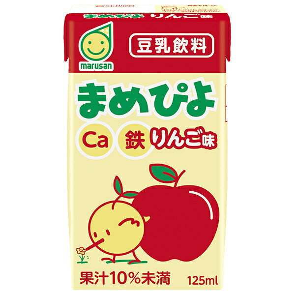 Marsan Ai Mamepiyo Apple Flavor 125ml paper pack x 24 bottles [shipped in Japan]