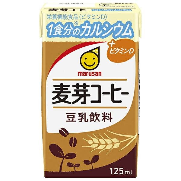 Marusan Ai Soy Milk Beverage Malt Coffee 1 Serving Calcium 125ml Paper Pack x 24 Pieces [Shipped in Japan]