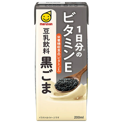 Marusan Eye 1 day's worth of vitamin E soy milk drink black sesame 200ml paper pack x 24 pieces [shipped in Japan]