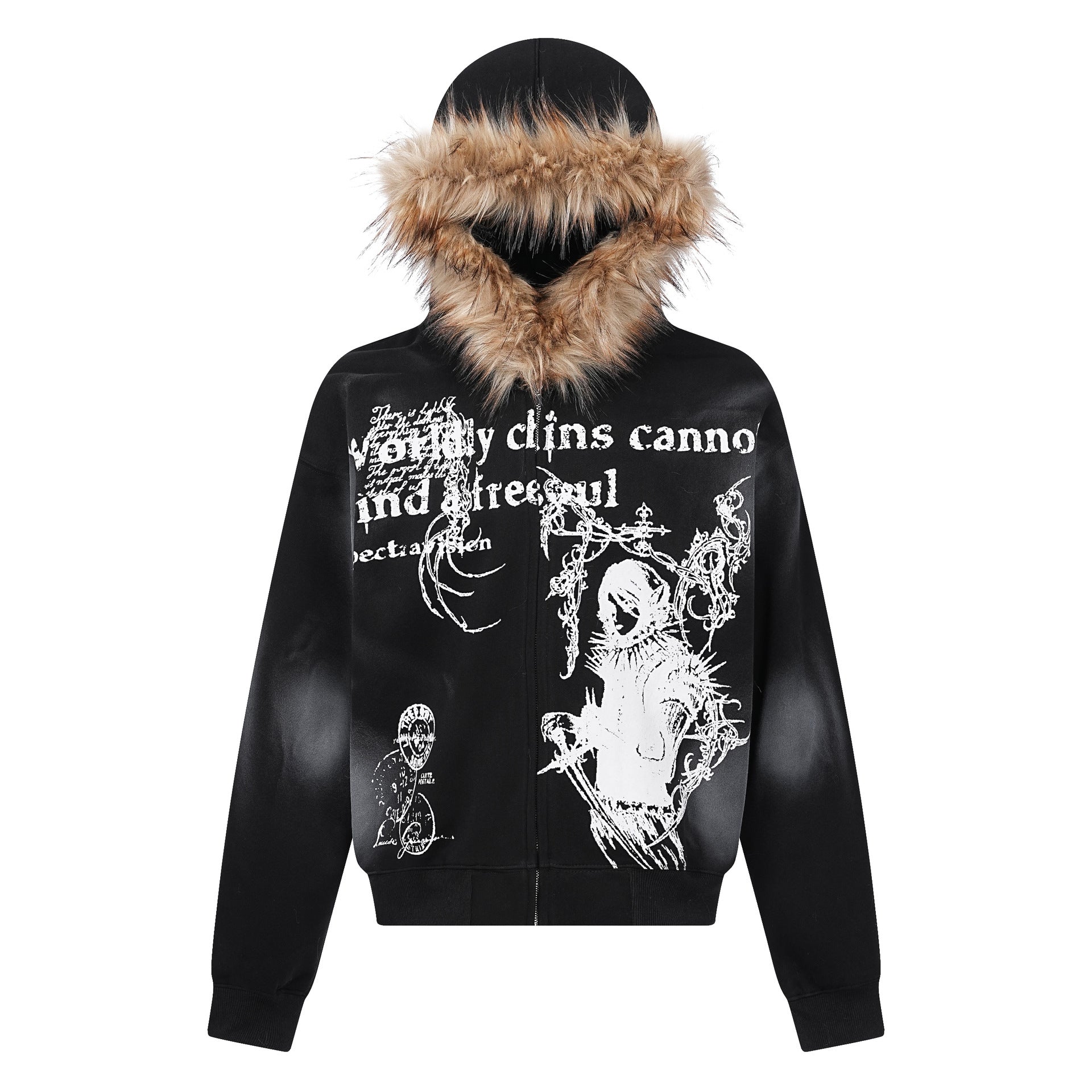Men's High Street Hoodie Coat - Loose Fit Cardigan Jacket