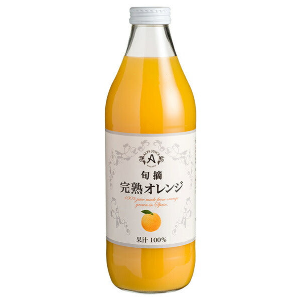 Alps Ripe Orange Juice 1L bottle x 12 bottles [Shipped in Japan]