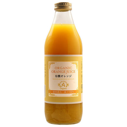 Alps Organic Orange Juice 100 1L bottle x 6 bottles