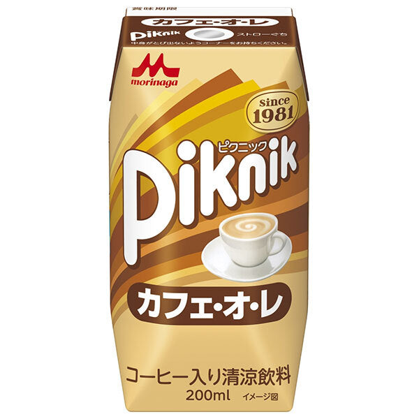 Morinaga Dairy Picnic Café au Lait (brique Tetra Pak) 200ml x 24