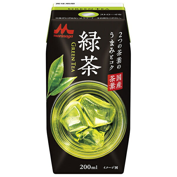 Morinaga Dairy, thé vert, 200ml, carton de 24 bouteilles.