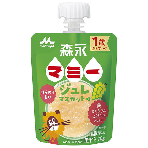 Morinaga Milk Morinaga Mamy Jelly Muscat Flavor 70g pouch x 24 pieces [Shipped in Japan]