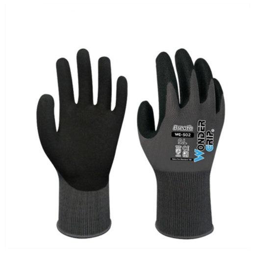 Nitrile Coated Work Gloves – Breathable Non-Slip Wear-Resistant Polyester Gloves for Warehouse & Construction