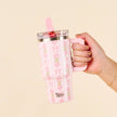 20 oz Flip Straw Tumbler-Oh So Fancy Pink