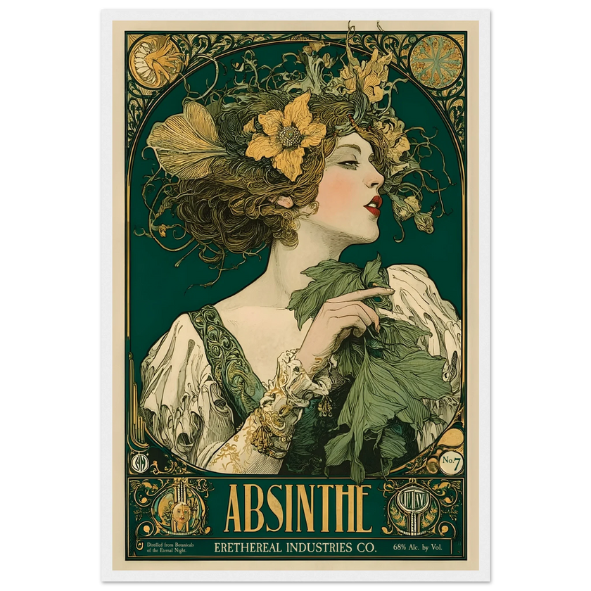 L’Absinthe d’Ombre - Poster & Framed Print