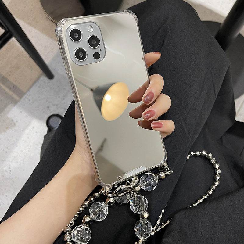 Luxury women wristband iphone case Makeup mirror phone case