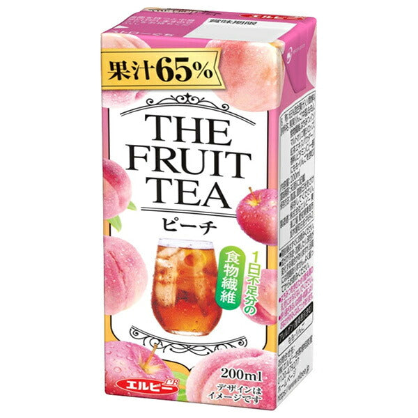 エルビー THE FRUIT TEA ピーチ 200ml紙パック×24本入【日本出荷】