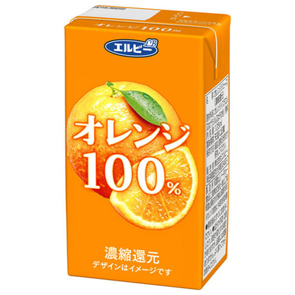 Elvie Orange 100% 125ml paper pack x 24 pieces [shipped in Japan]