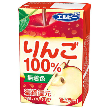 LB Apple 100% 125ml paper pack x 30 bottles [shipped in Japan]