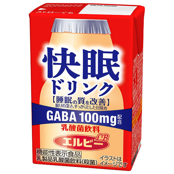 エルビー 快眠ドリンク 乳酸菌飲料 125ml紙パック×24本入