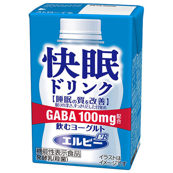 エルビー 快眠ドリンク 飲むヨーグルト 125ml紙パック×24本入
