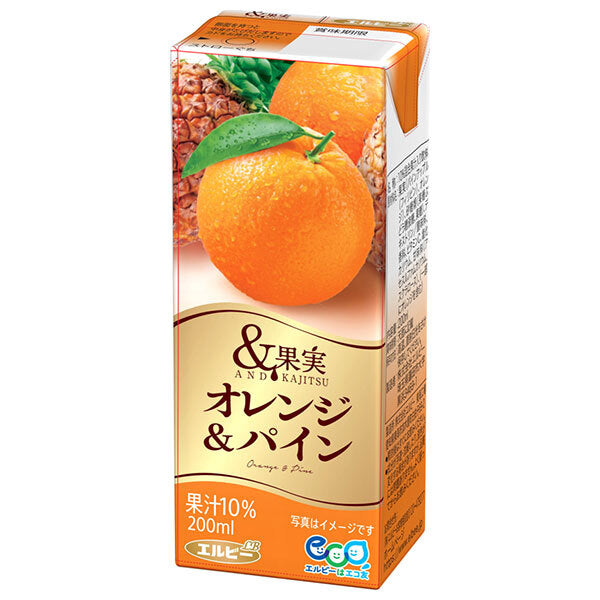 Elbee & Fruit Orange & Pin paquet papier 200ml x 24 pièces 