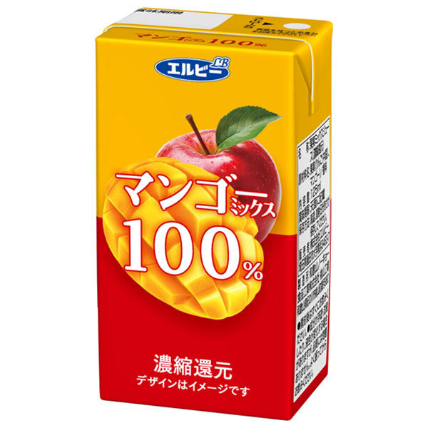 エルビー マンゴーミックス100% 125ml紙パック×24本入【日本出荷】