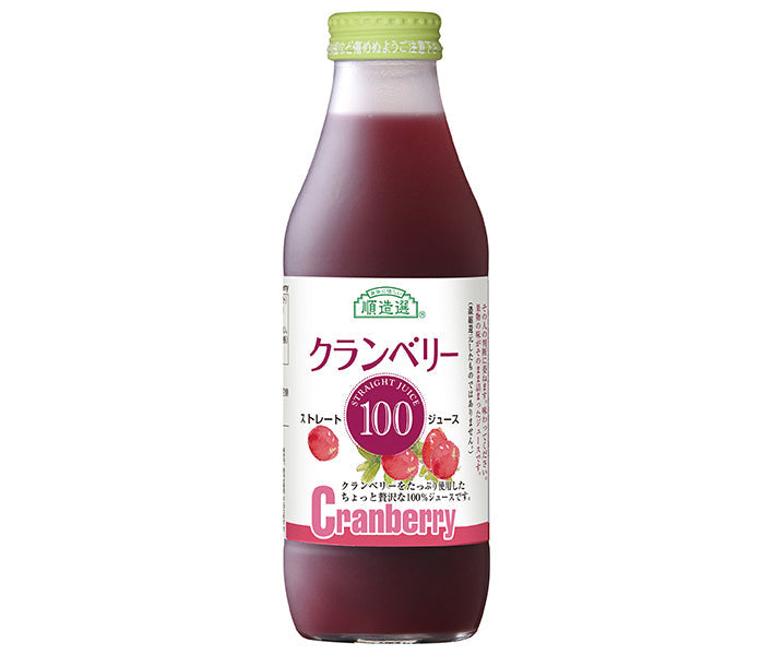 マルカイコーポレーション 順造選 クランベリー100 500ml瓶×12本入【日本出荷】