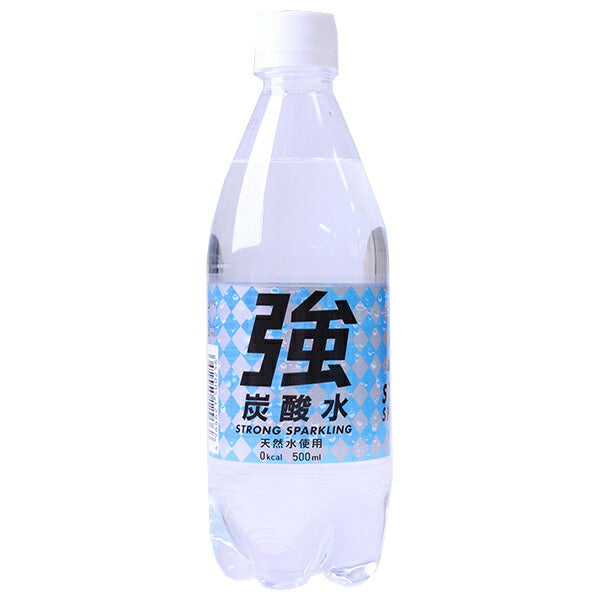 Yumasu Beverage Strong Carbonated Water (K) 500ml PET bottles x 24 bottles [Shipped in Japan]