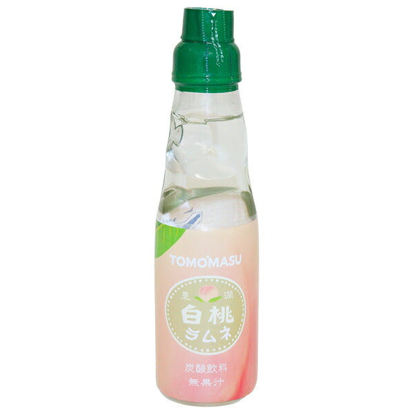 Yumasu Beverage White Peach Ramune 200ml bottle x 30 bottles [shipped in Japan]