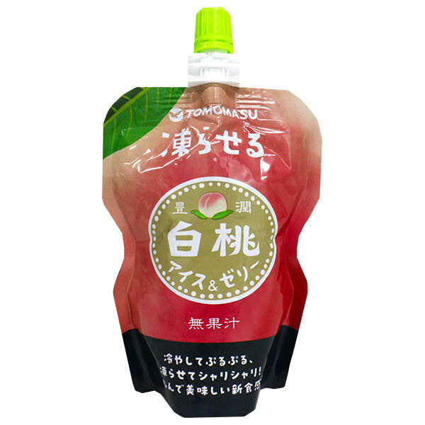 Yumasu Beverage Fruit Ice Cream & Jelly White Peach 130g x 30 pieces [Shipped in Japan]
