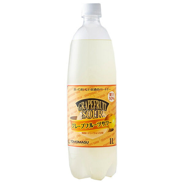 友桝飲料 グレープフルーツサワー 1Lペットボトル×15本入【日本出荷】