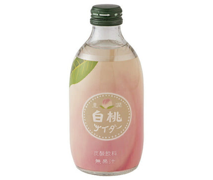 Tomomasu Drinks Toyojun White Peach Cider 300ml bottle x 24 bottles 