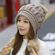 Women Cozy Knit Fleece-Feel Beanie With Ear Flaps Winter Hat Perfect For Skiing & Outdoor Activities