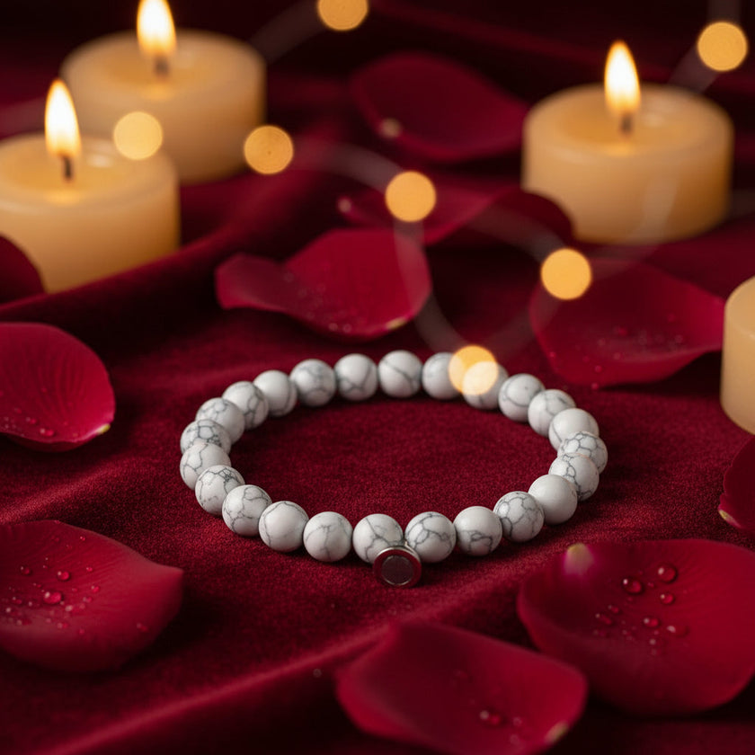 Lava Volcanic Stone Couple Magnetic Clasp Bracelet – 7 Stone Styles