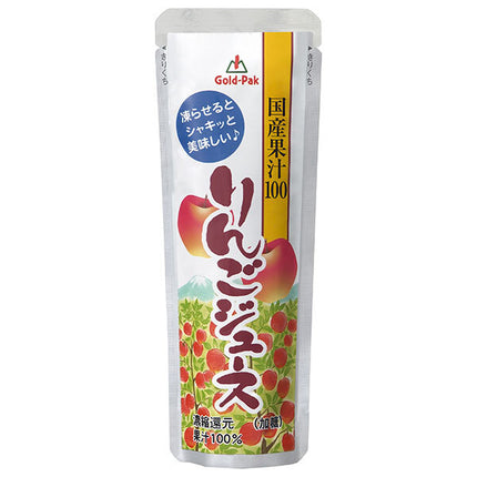 Gold Pack Domestic apple juice 80g pouch x 20 pieces [shipped in Japan]