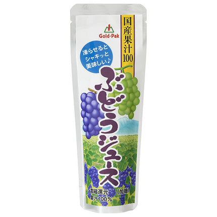 Gold Pack Domestic Grape Juice 80g pouch x 20 bottles [shipped in Japan]