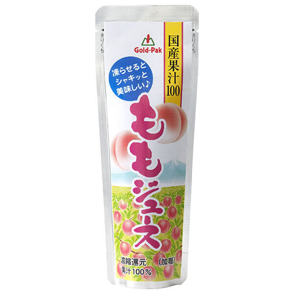 Gold Pack Domestic peach juice 80g pouch x 20 pieces [shipped in Japan]