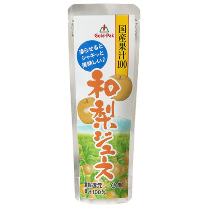 Gold Pack Domestic Japanese Pear Juice 80g pouch x 20 bottles [shipped in Japan]