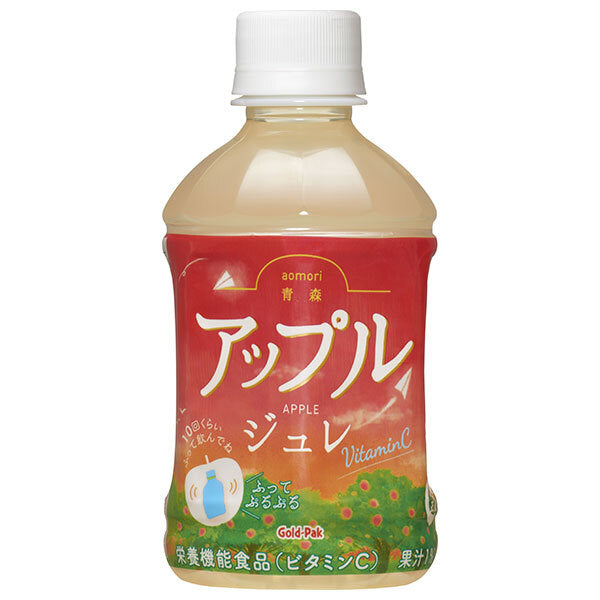 Gold pack Aomori apple jelly 275ml plastic bottles x 24 pieces [shipped in Japan]
