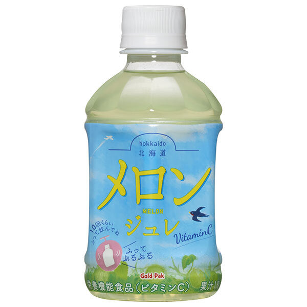 Gold Pack Hokkaido Melon Jelly 275ml plastic bottles x 24 bottles [shipped in Japan]