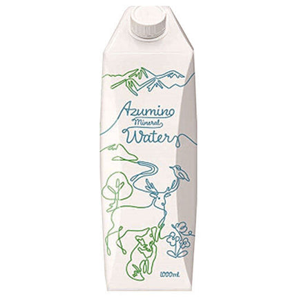 Pack Or Eau Minérale AZUMINO 1L pack papier x 6 bouteilles 