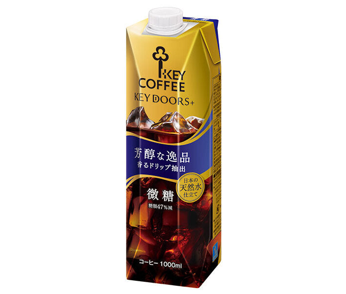 キーコーヒー リキッドコーヒー微糖 1L紙パック×6本入【日本出荷】