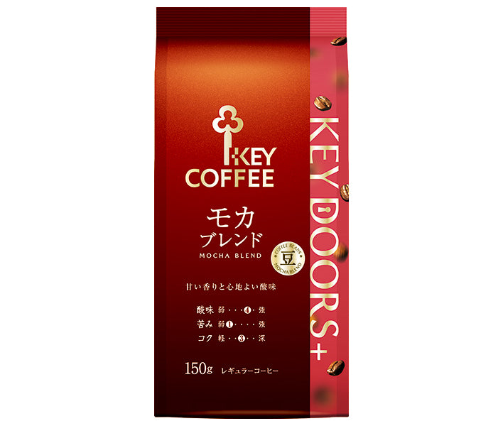 キーコーヒー LP KEY DOORS+ モカブレンド(豆) 150g×6袋入【日本出荷】