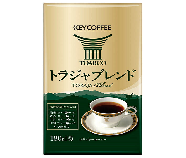 Key Coffee VP (Vacuum Pack) Toraja Blend (Powder) 180g x 6 bags [Shipped in Japan]