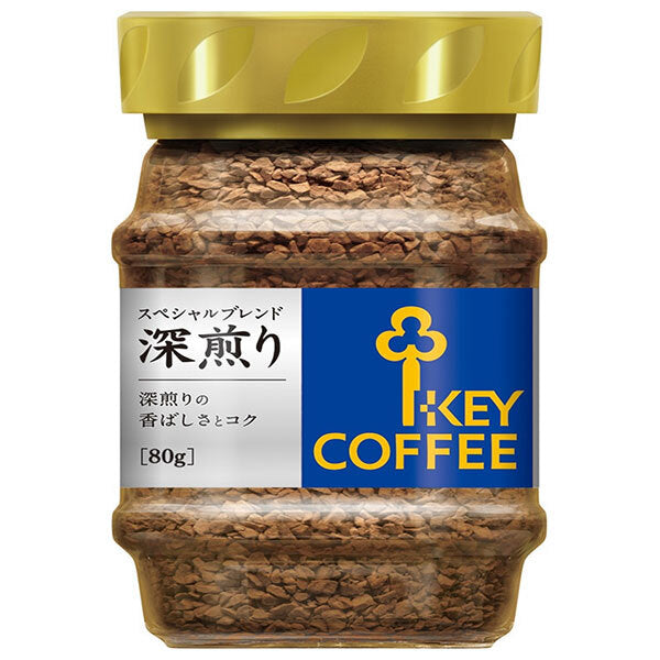 Key Coffee Instant Coffee Special Blend Dark Roast 80g bottle x 12 bottles [Shipped in Japan]