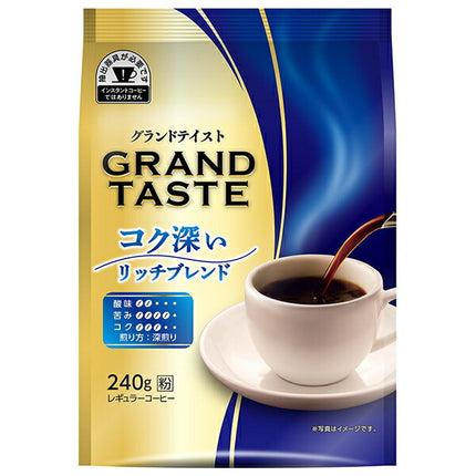 Key Coffee Grand Taste Rich Rich Blend (Powder) 240g x 6 bags [Shipped in Japan]