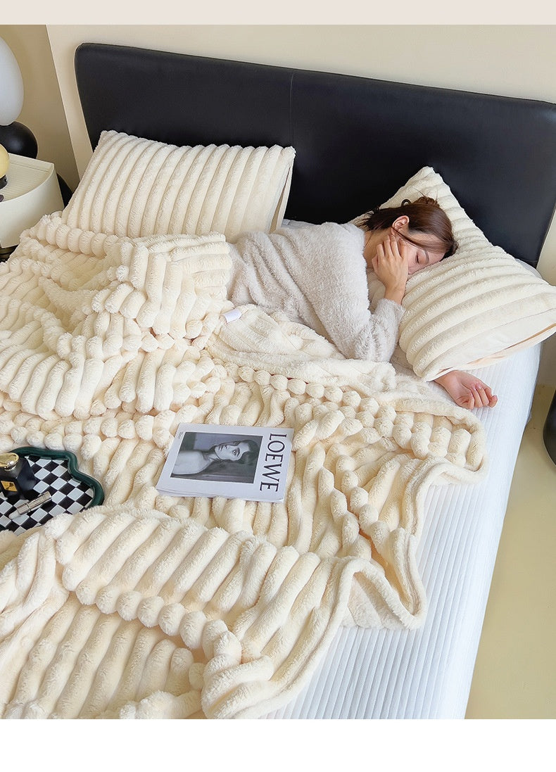 Heavyweight Flannel Fleece Blanket, 70×100–230×250 cm