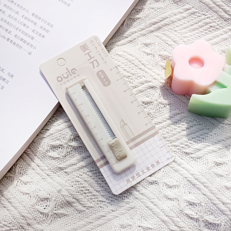 Mini Portable Art Knife & Box Cutter – Retractable Utility Blade (5 Colours)