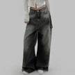 European And American Slimming High Waist Wide Legs Baggy Jeans Pant For Women