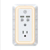 7-Outlet Power Bar with 4 USB Ports – IP67 Wall Socket Charger