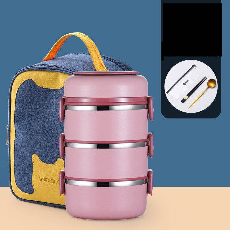 304 Stainless Steel Multi-layer Thermal insulated lunch container
