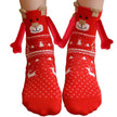 Hand Holding Couple Magnetic Handle Christmas Stockings