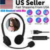 USB Headset with Noise Cancelling Microphone for PC Computer Calls & Chat